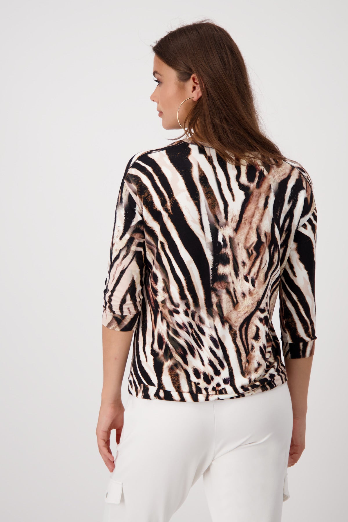 Pullover, schwarz gemustert