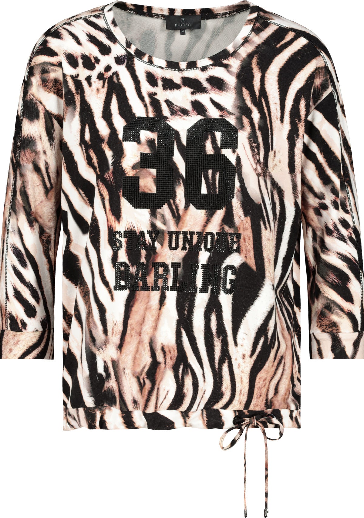 Pullover, schwarz gemustert