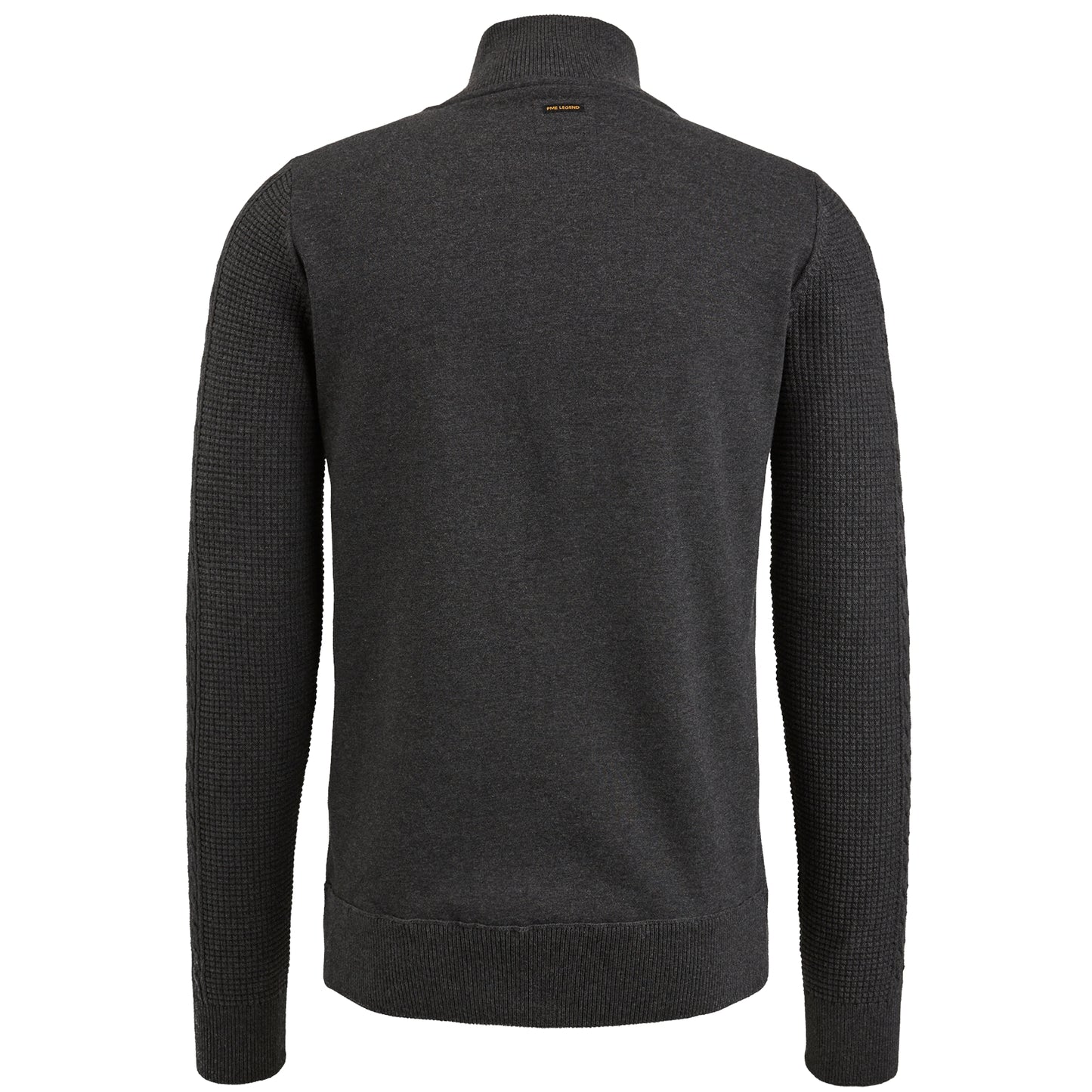 Zip jacket knit sweat combination