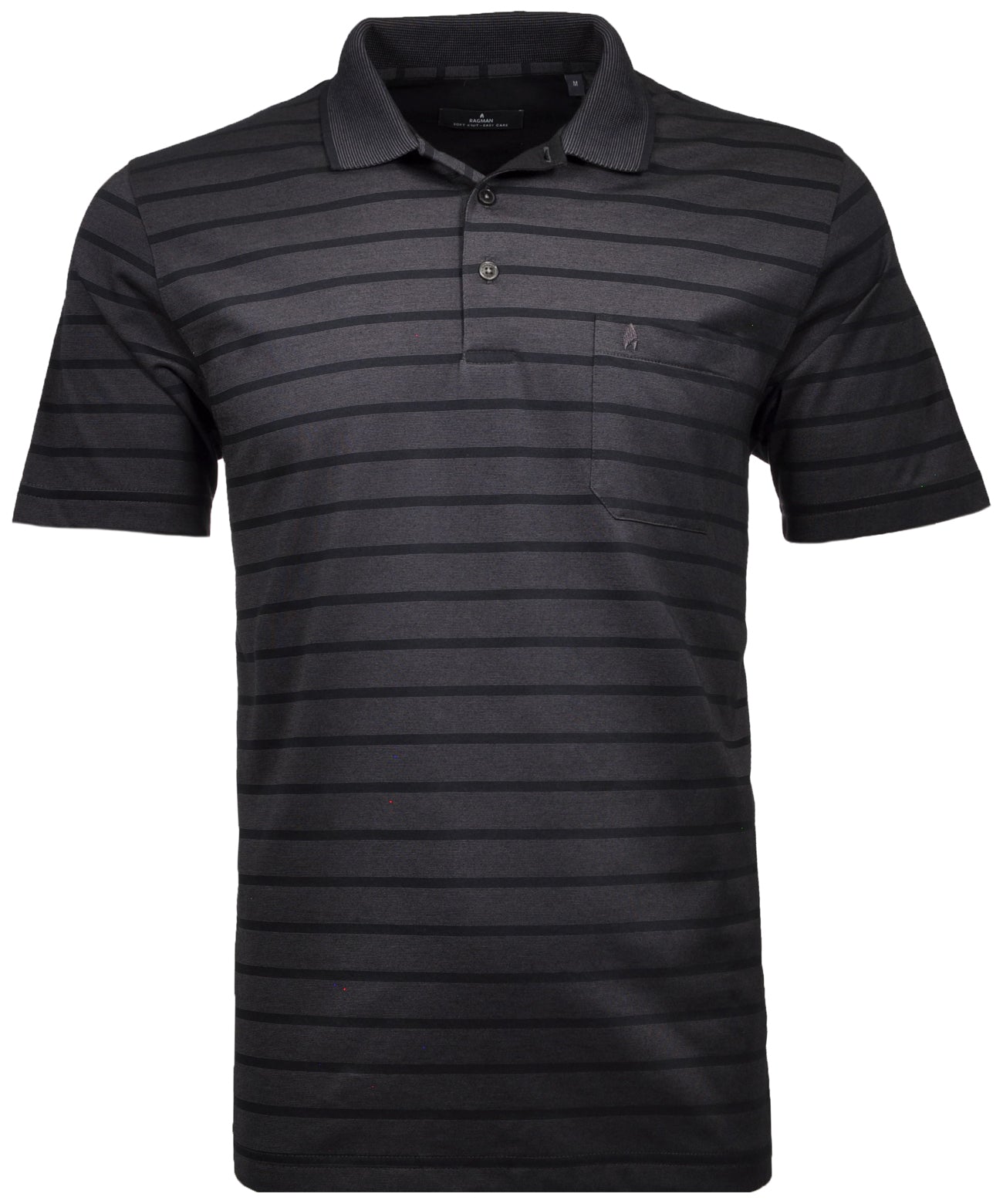 Jersey Softknitpolo gestreift