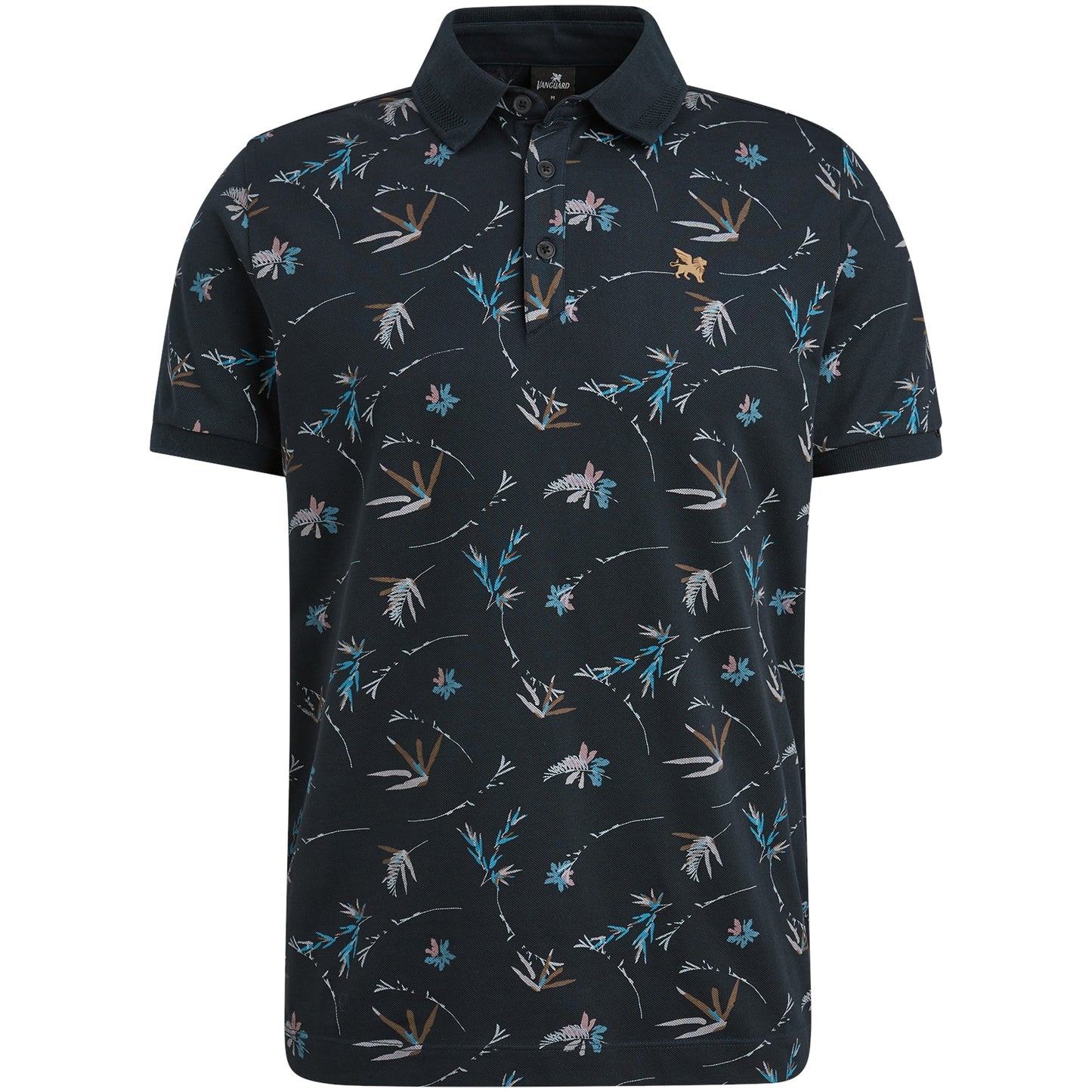 Short sleeve polo stretch pique blend