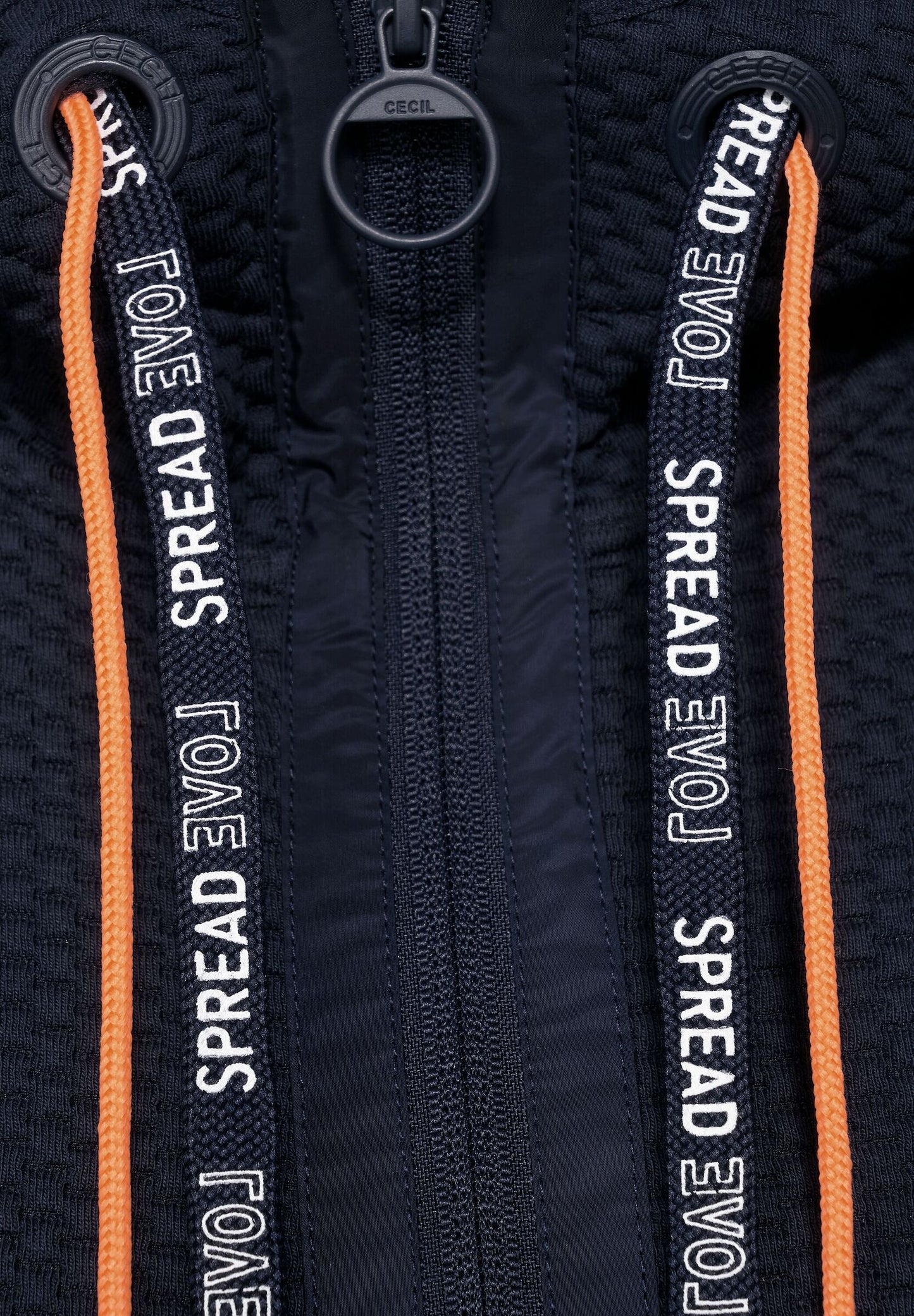 Sweatjacke mit Struktur