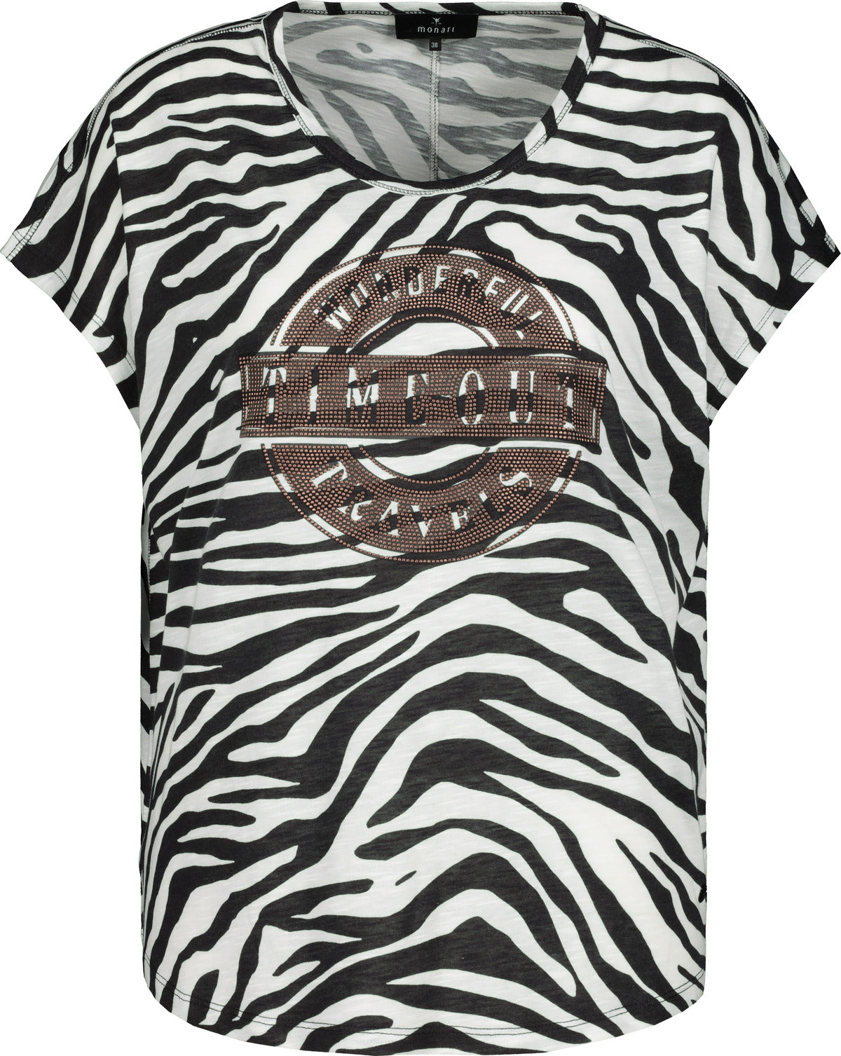 Shirt, schwarz gemustert