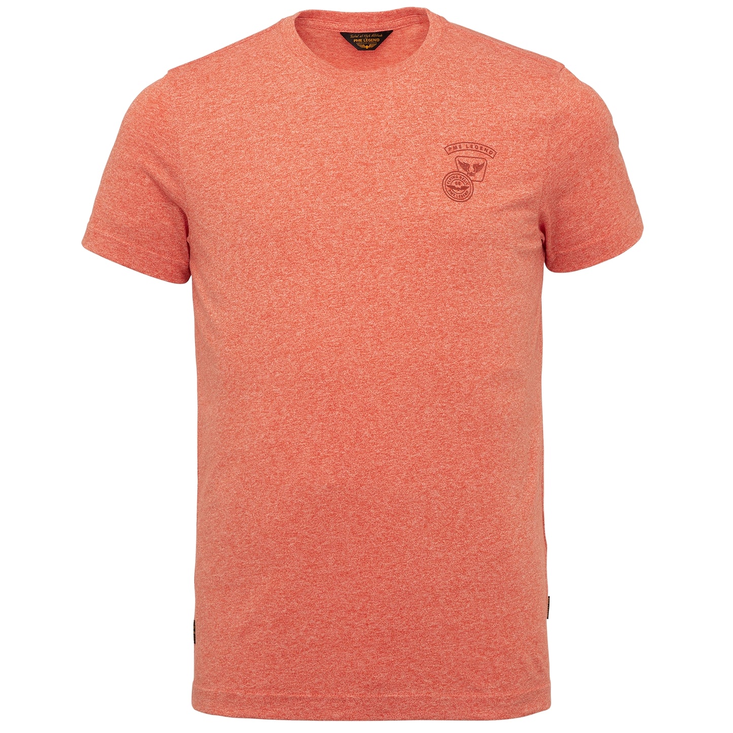 Short Sleeve R Neck Melange Jersey