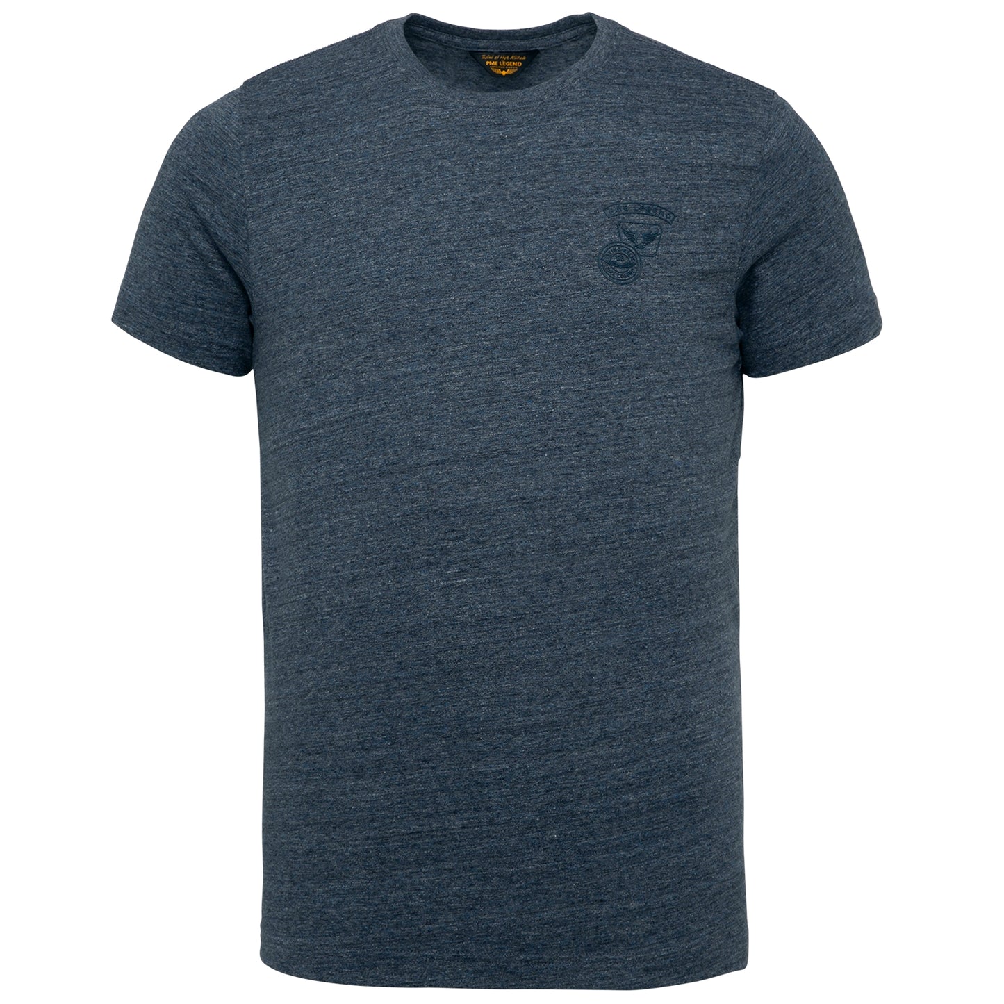 Short Sleeve R Neck Melange Jersey