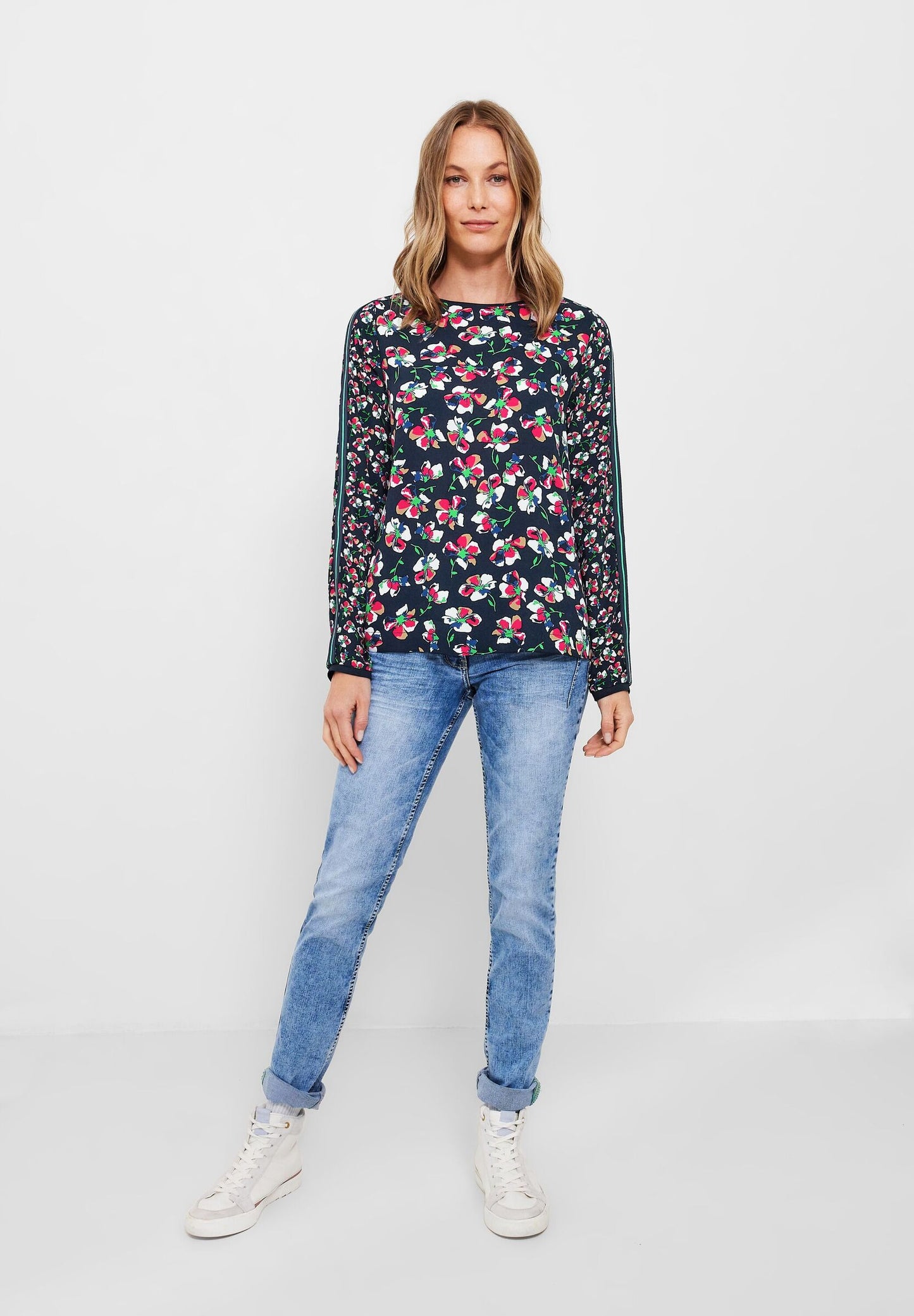 Bluse mit Blumen Printmix