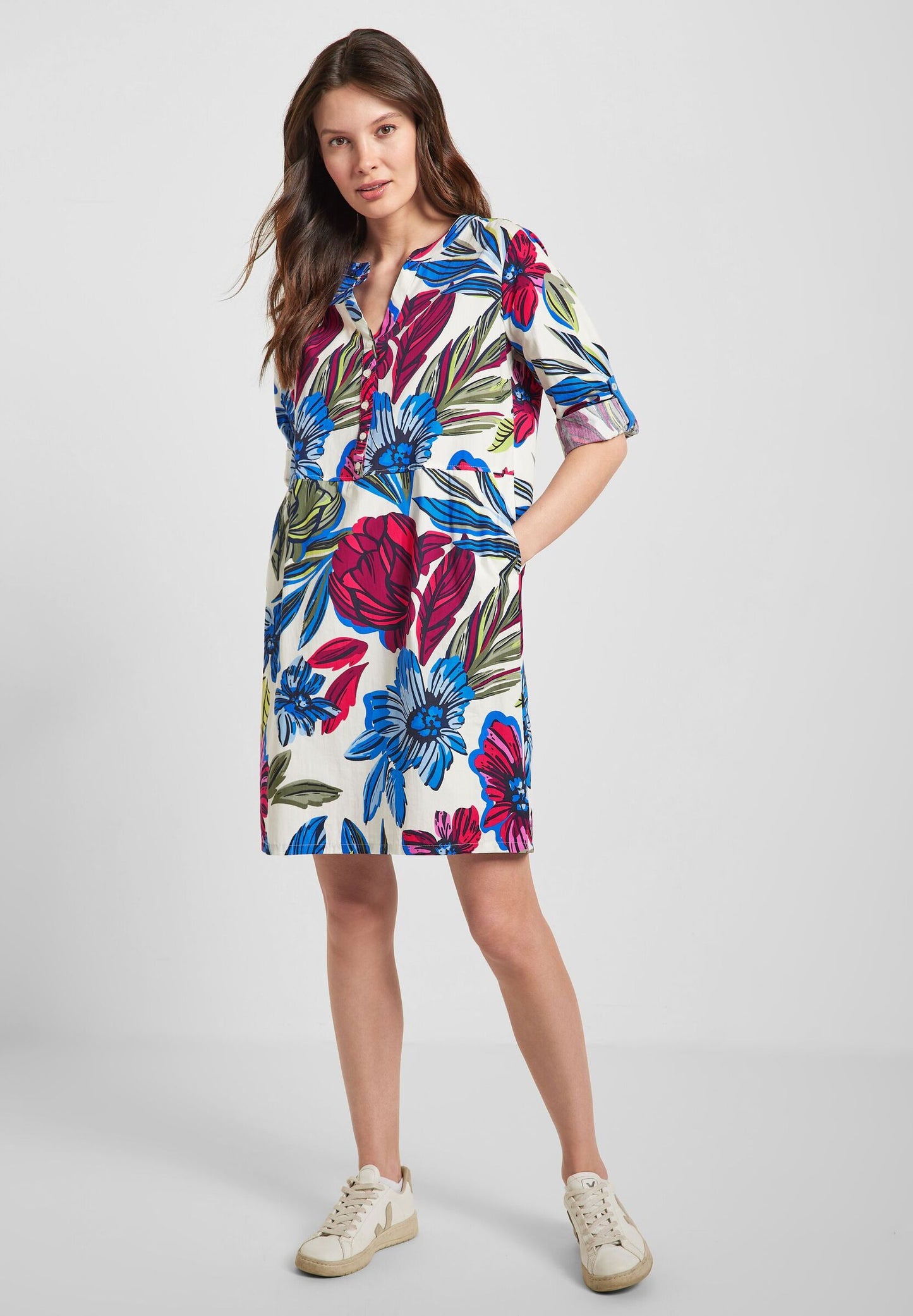 Kleid mit Blumenprint