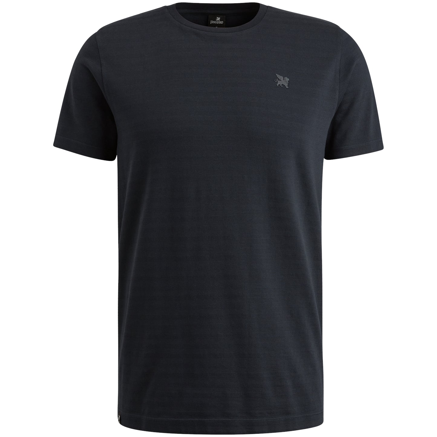 Short sleeve r-neck jersey structure stripe