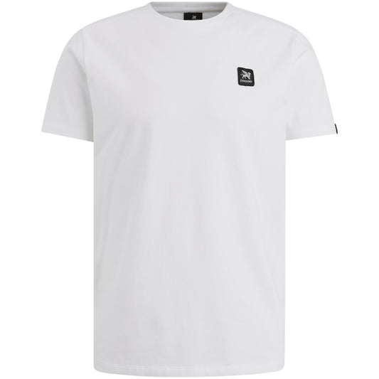 Crewneck cotton elastane jersey