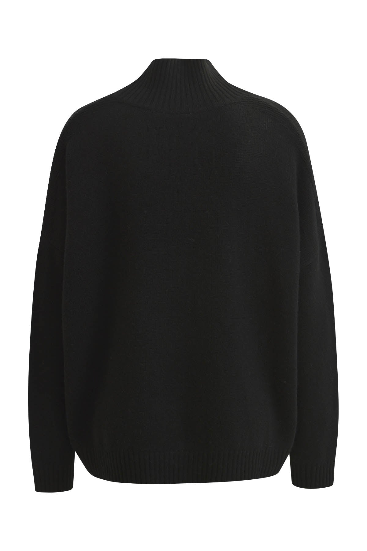 Cashmere Blend High Collar Pullover