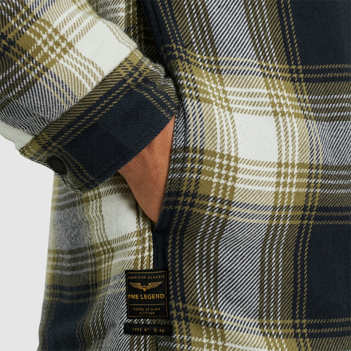 Long Sleeve Shirt Ctn Flanel Check Quilted