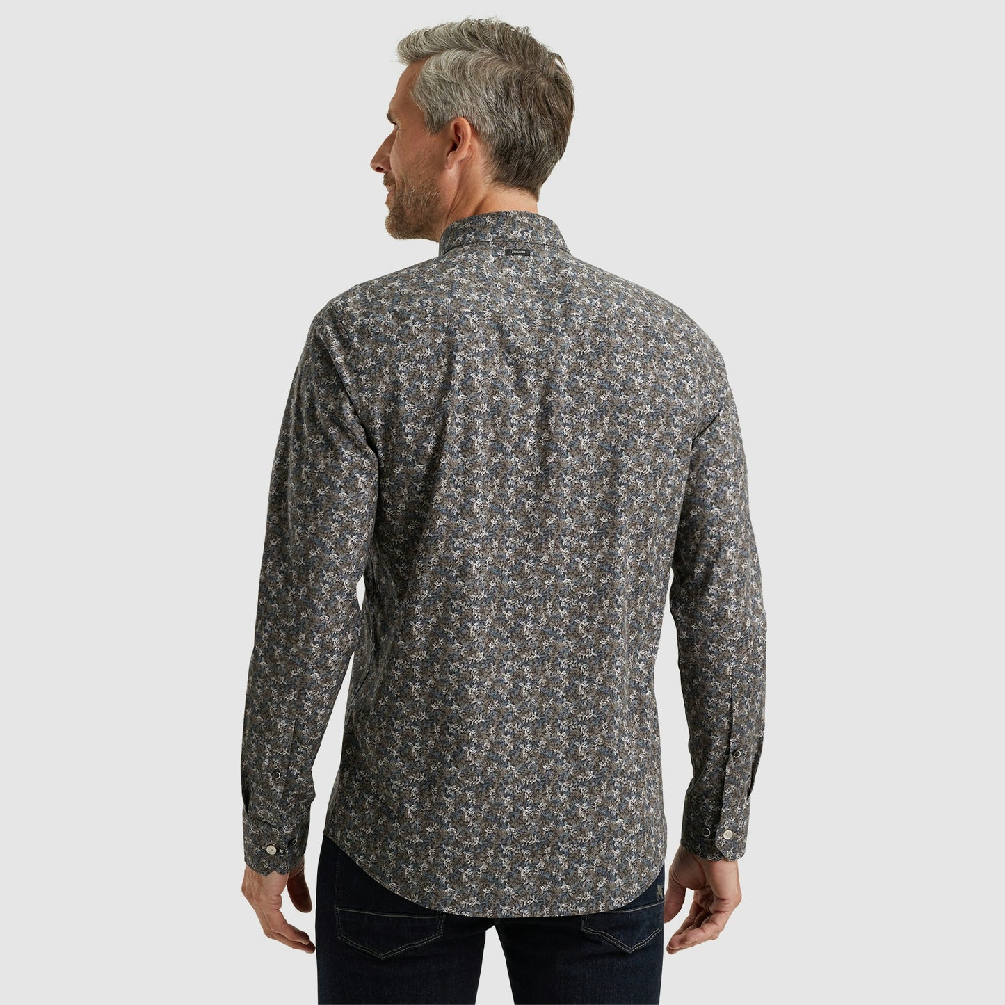 Long Sleeve Shirt Print on poplin stretch