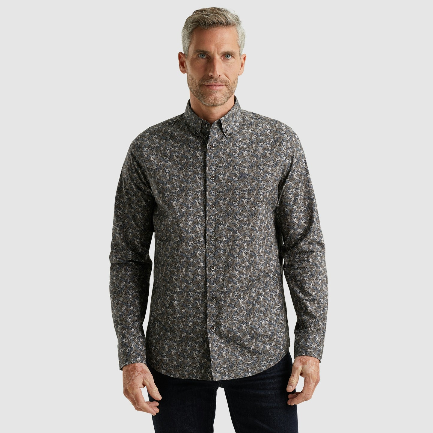 Long Sleeve Shirt Print on poplin stretch