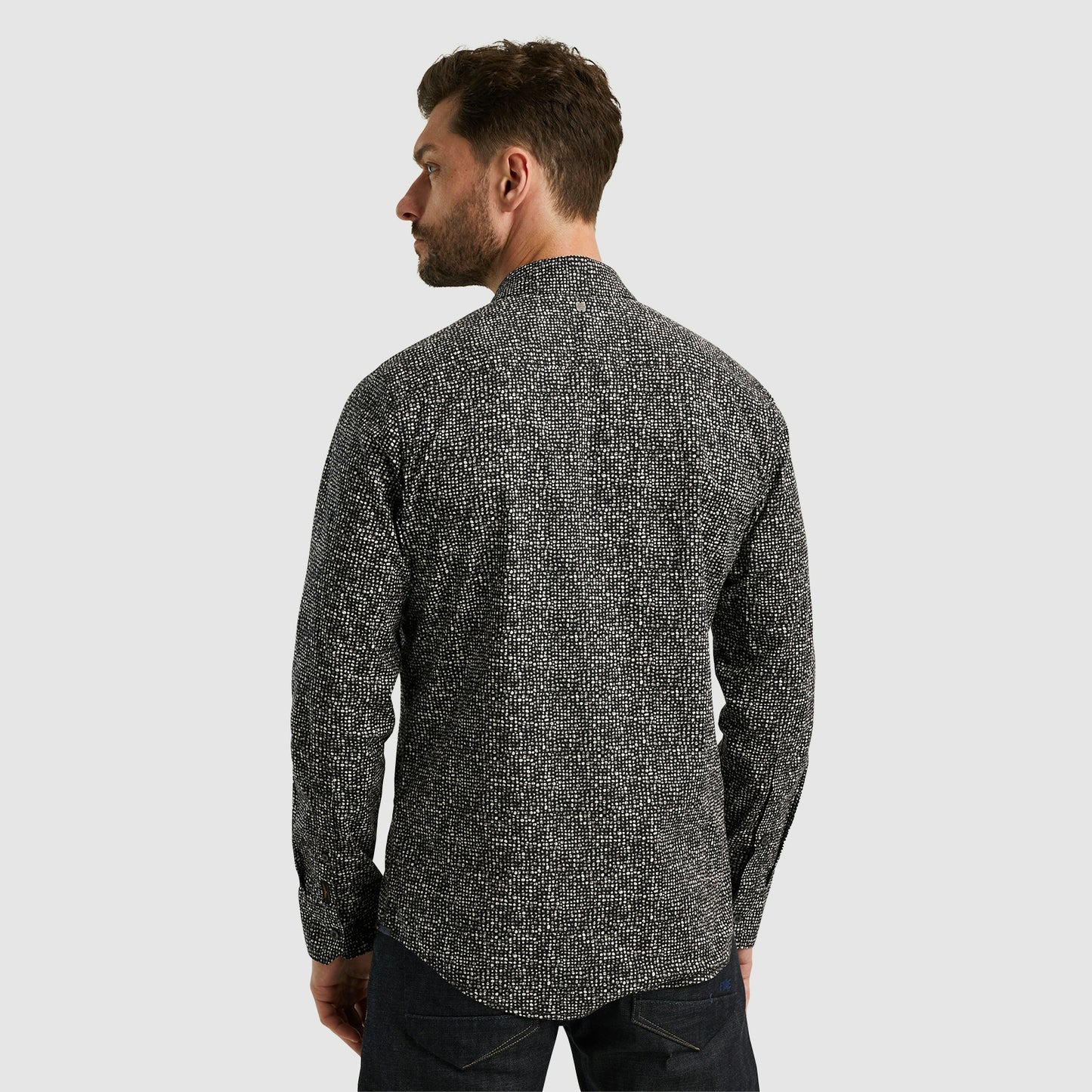 Long Sleeve Shirt Print On Poplin Stretch