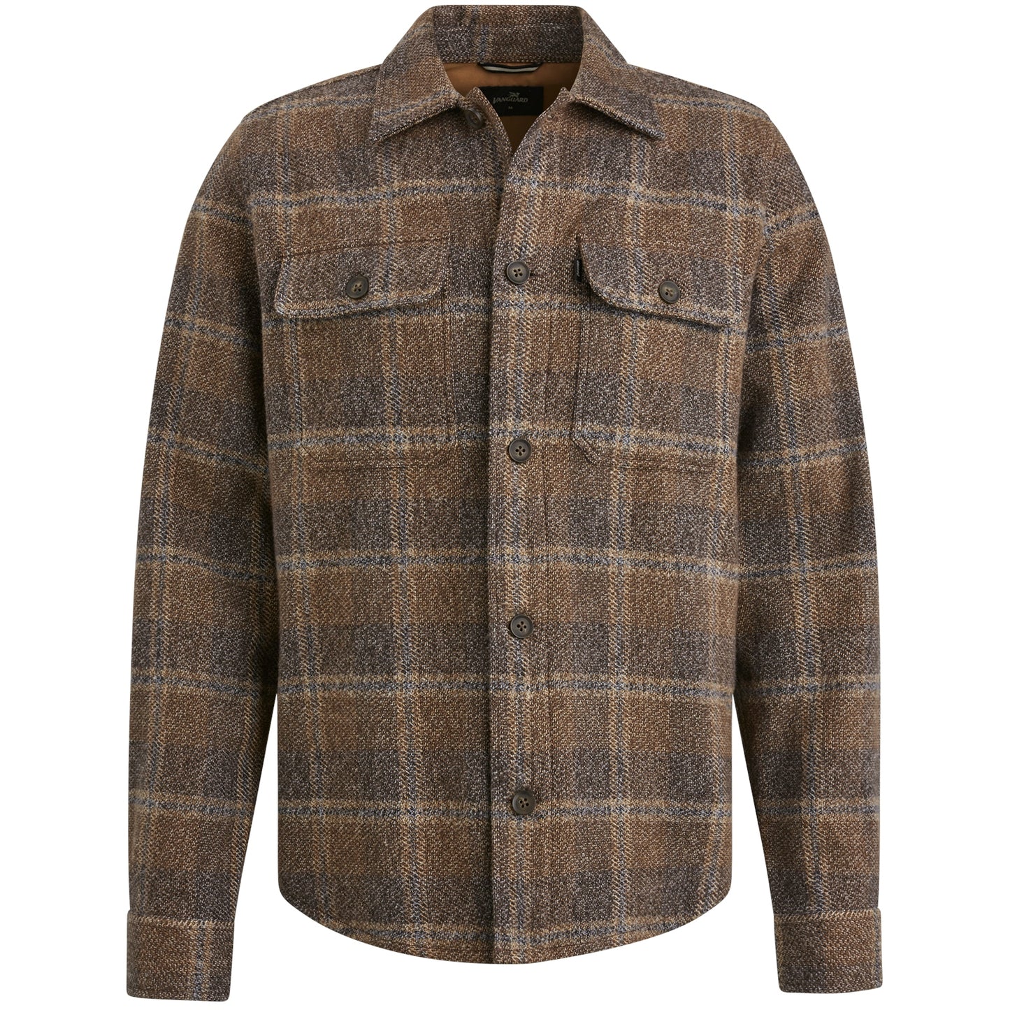 Long Sleeve Shirt Check Brushed Mouline