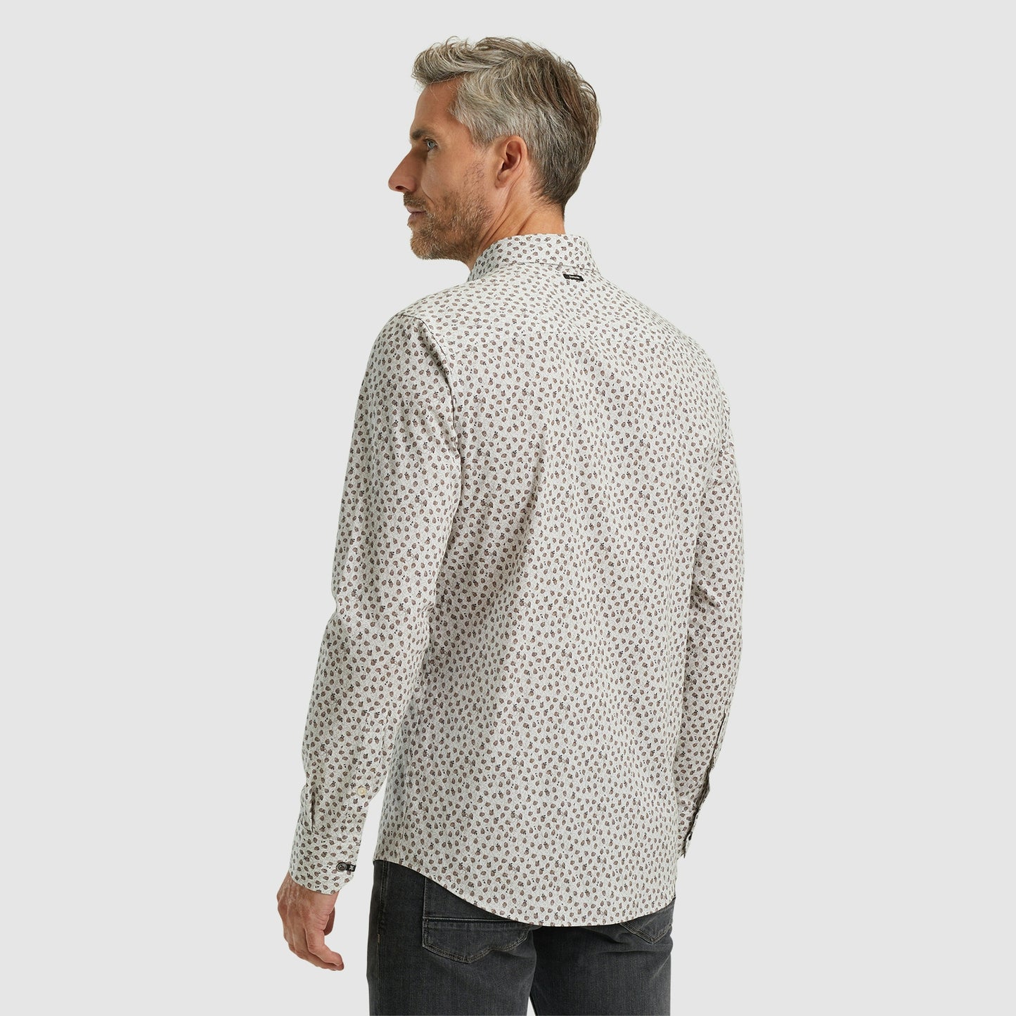 Long Sleeve Shirt Print on poplin stretch