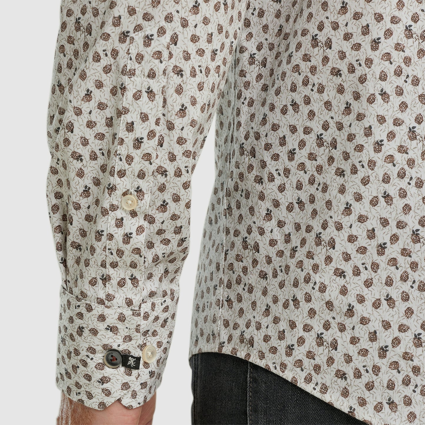 Long Sleeve Shirt Print on poplin stretch