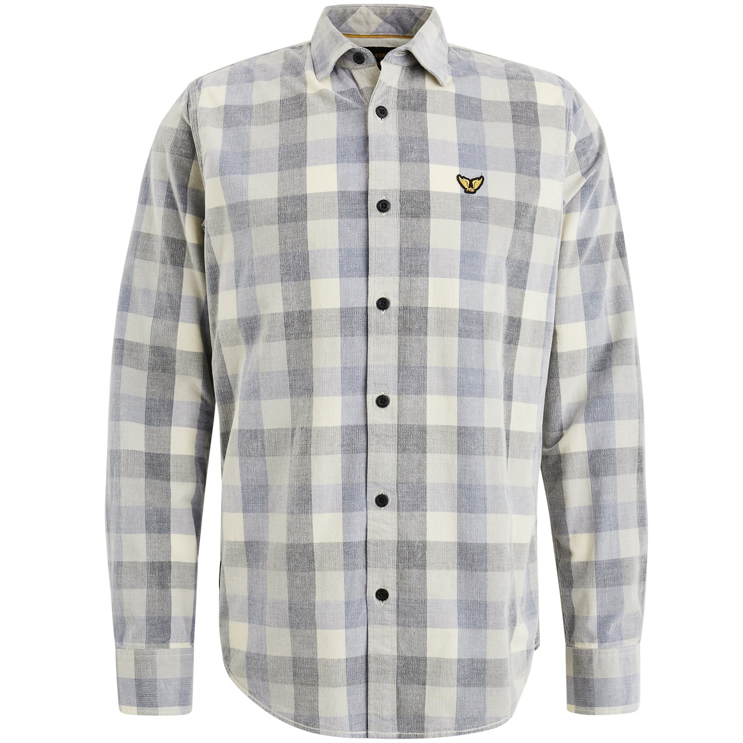 Long Sleeve Shirt Fine Corduroy Yarndyed Check