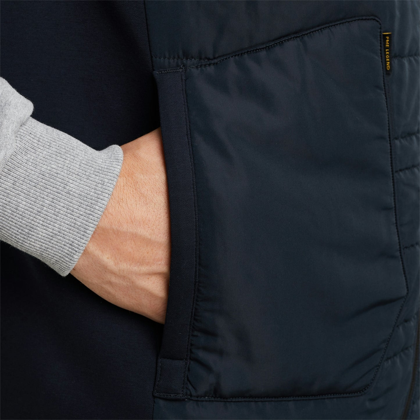 Bodywarmer interlock mix padded nylon