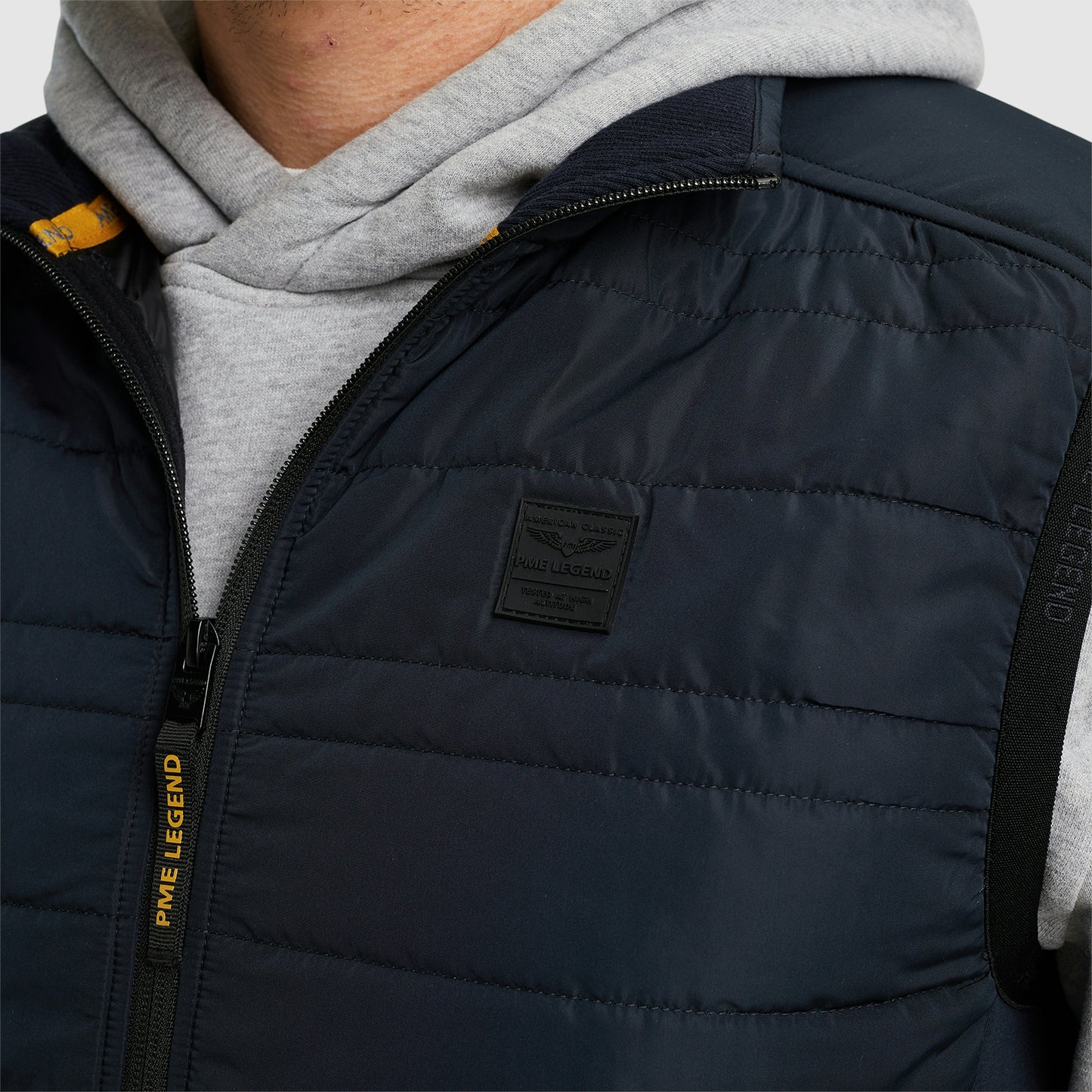 Bodywarmer interlock mix padded nylon