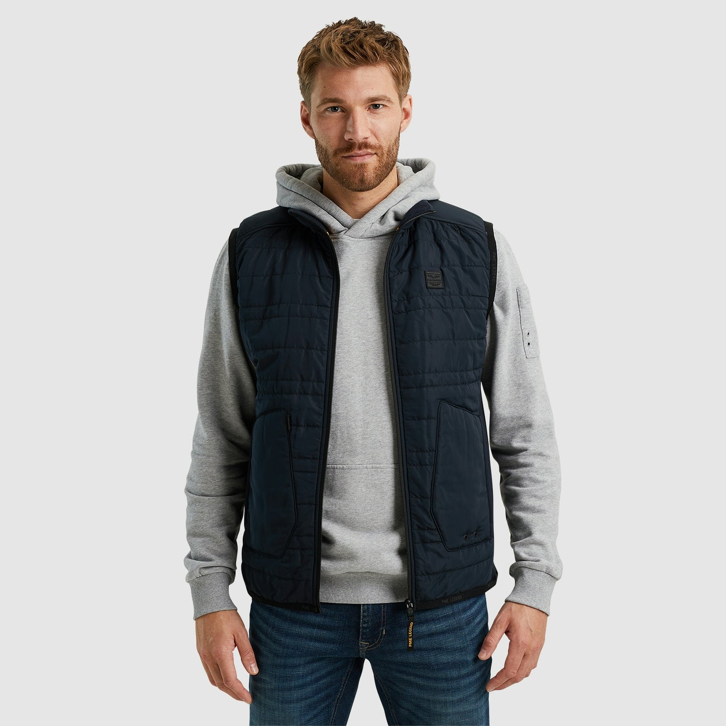 Bodywarmer interlock mix padded nylon