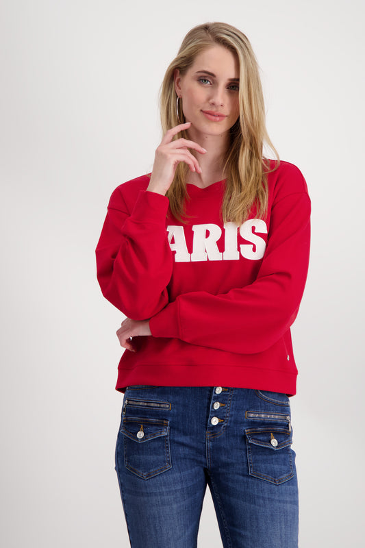 Sweatshirt, deep red