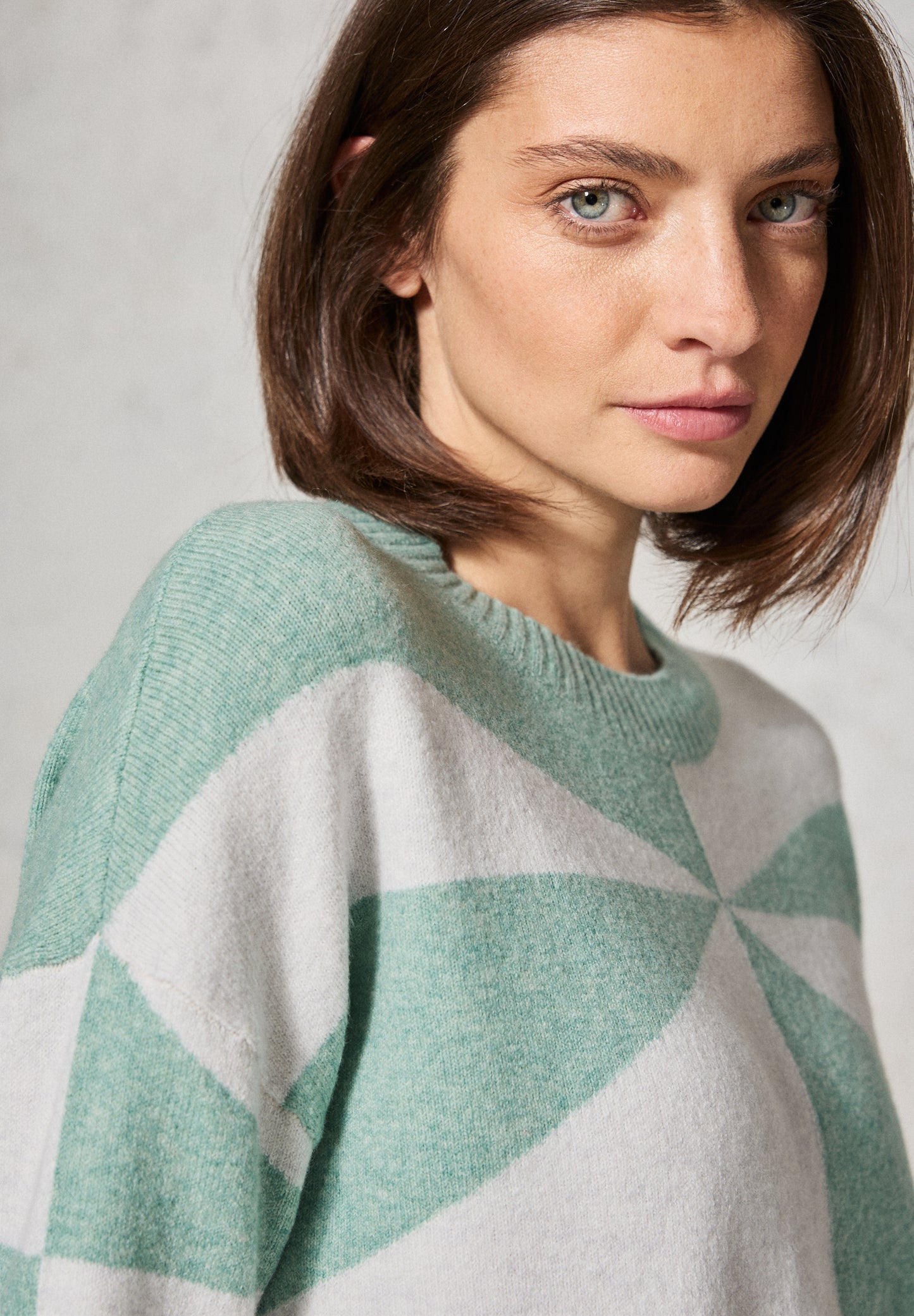 Gemusterter Pullover