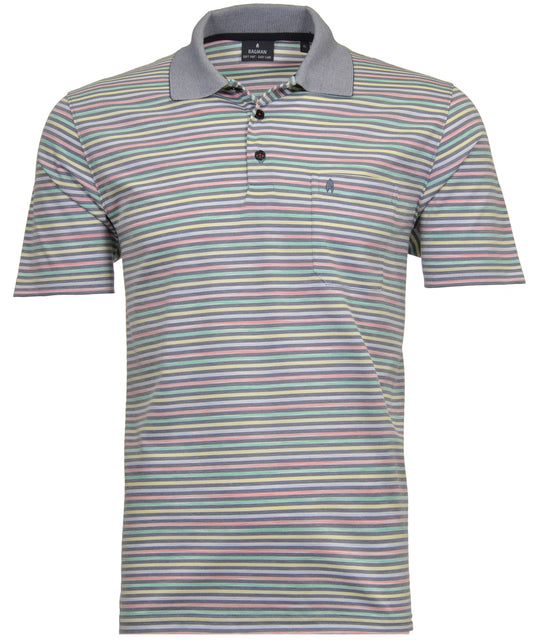 Softknit-Poloshirt Sommerstreifen