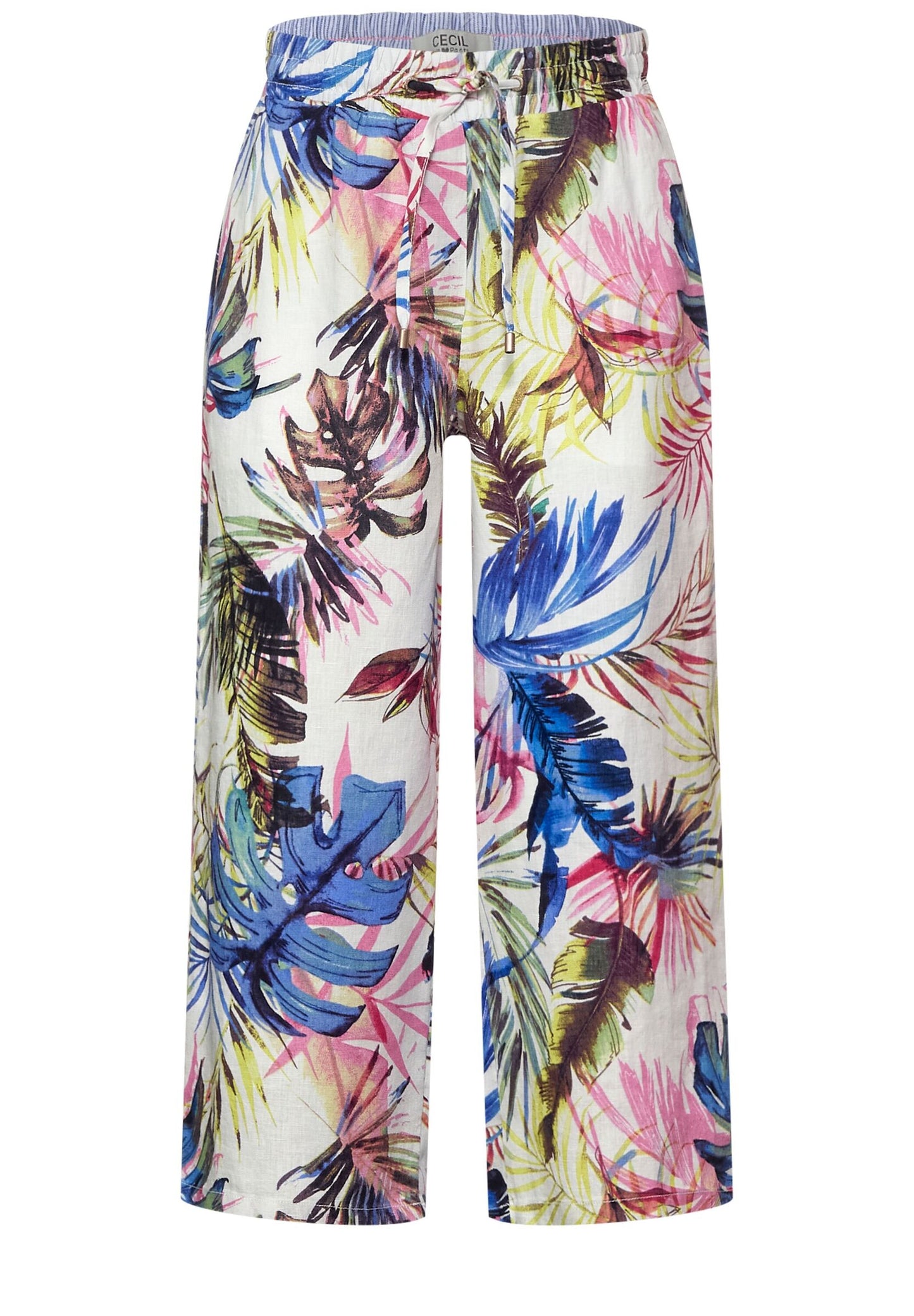 Leinenhose mit Print